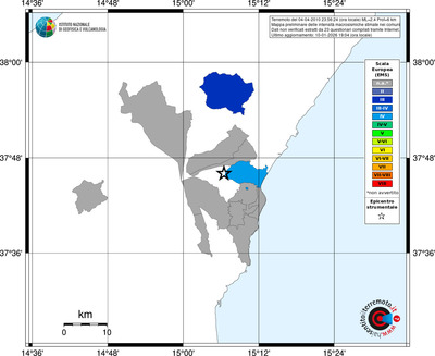 Mappa EMS - territori comuni