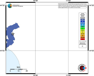 Mappa MCS - territori comuni