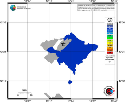 Mappa EMS - territori comuni