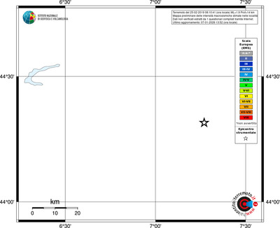 Mappa EMS - territori località