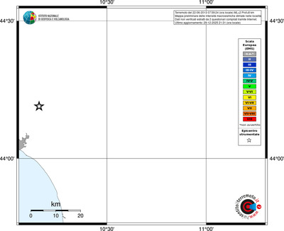 Mappa EMS - territori località