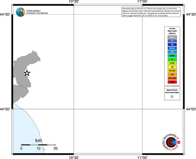 Mappa MCS - territori comuni