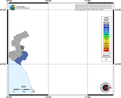 Mappa MCS - territori comuni
