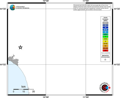 Mappa EMS - territori località