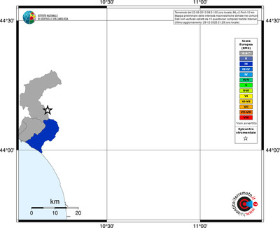 Mappa EMS - territori comuni