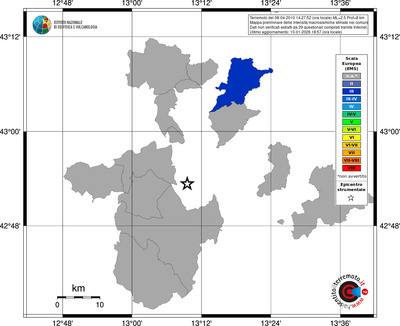 Mappa EMS - territori comuni