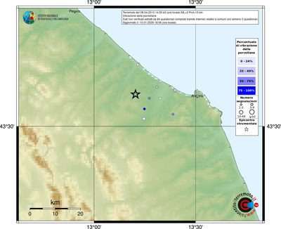 Mappa comuni con almeno 3 questionari