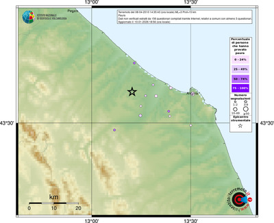 Mappa comuni con almeno 3 questionari