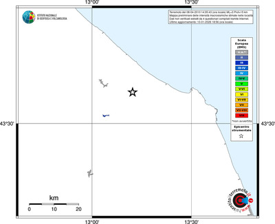 Mappa EMS - territori località
