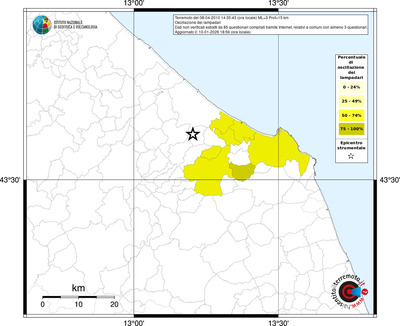 Mappa territorio comunale con almeno 3 questionari