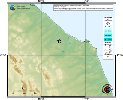 Mappa comuni con almeno 3 questionari