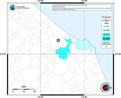 Mappa territorio comunale con almeno 3 questionari