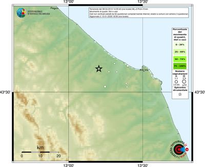 Mappa comuni con almeno 3 questionari