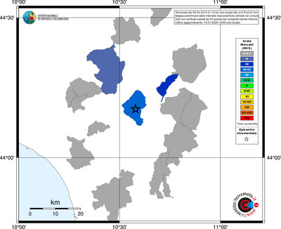 Mappa MCS - territori comuni