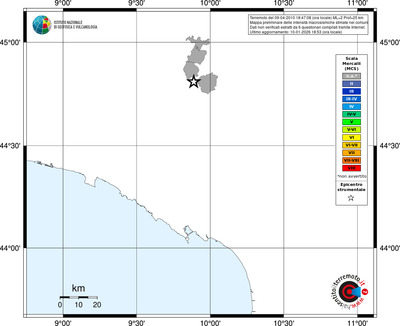 Mappa MCS - territori comuni