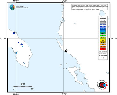 Mappa EMS - territori località