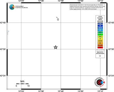 Mappa EMS - territori località
