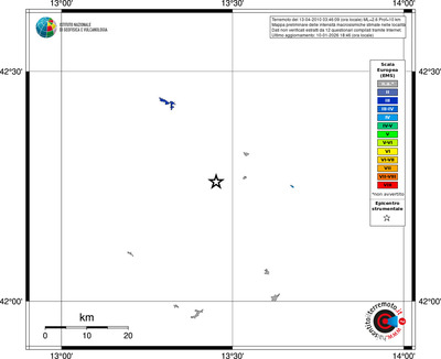 Mappa EMS - territori località