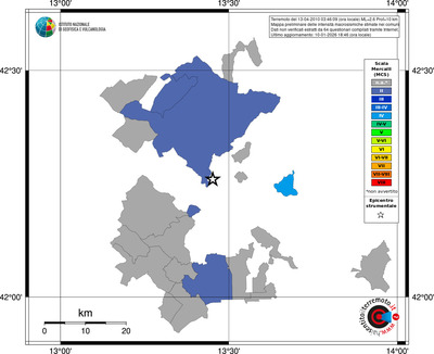Mappa MCS - territori comuni