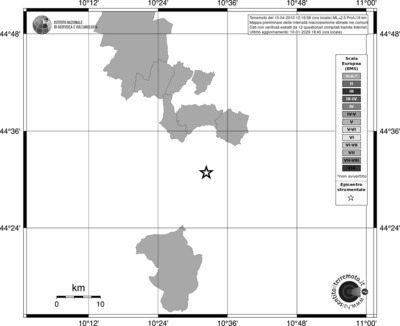 Mappa EMS - territori comuni