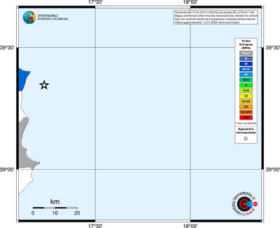 Mappa EMS - territori comuni