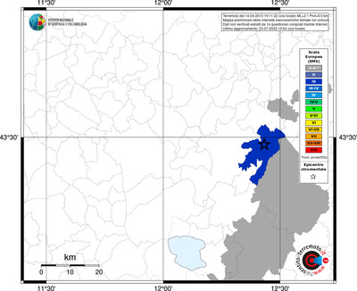 Mappa EMS - territori comunali