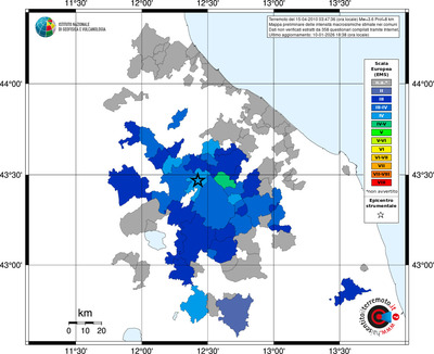 Mappa EMS - territori comuni