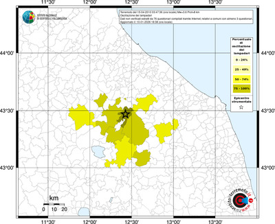 Mappa territorio comunale con almeno 3 questionari