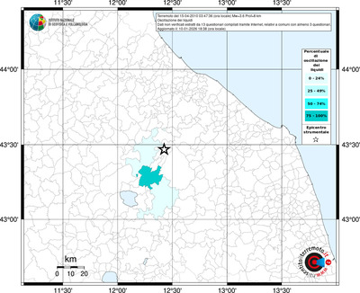 Mappa territorio comunale con almeno 3 questionari