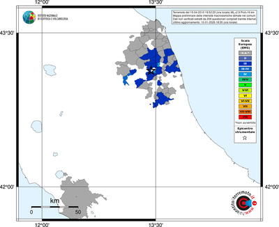 Mappa EMS - territori comuni