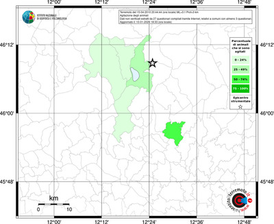 Mappa territorio comunale con almeno 3 questionari