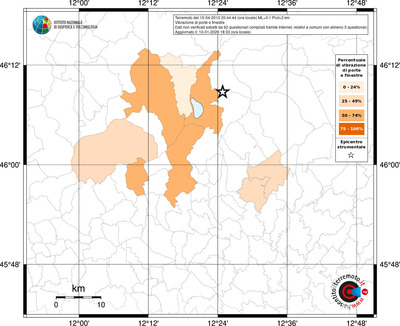 Mappa territorio comunale con almeno 3 questionari