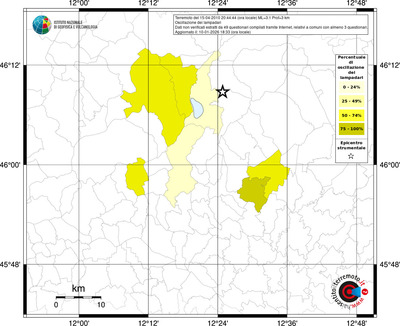 Mappa territorio comunale con almeno 3 questionari