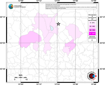 Mappa territorio comunale con almeno 3 questionari