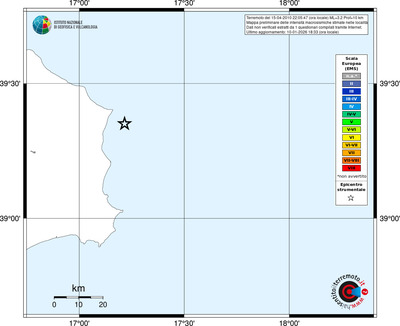 Mappa EMS - territori località