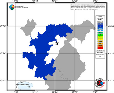Mappa EMS - territori comuni