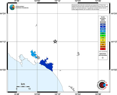 Mappa EMS - territori località