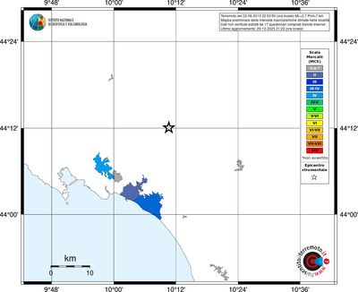 Mappa MCS - territori località