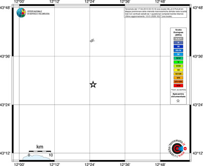 Mappa EMS - territori località