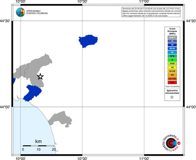 Mappa EMS - territori comuni