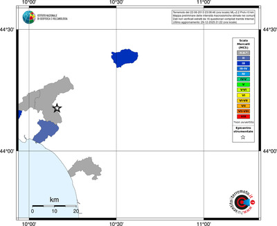 Mappa MCS - territori comuni