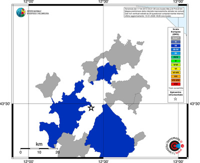 Mappa EMS - territori comuni
