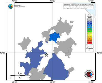 Mappa MCS - territori comuni
