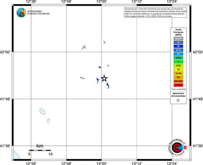 Mappa EMS - territori località