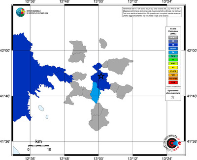 Mappa EMS - territori comuni