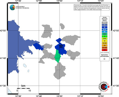Mappa MCS - territori comuni
