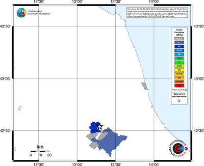 Mappa EMS - territori comuni