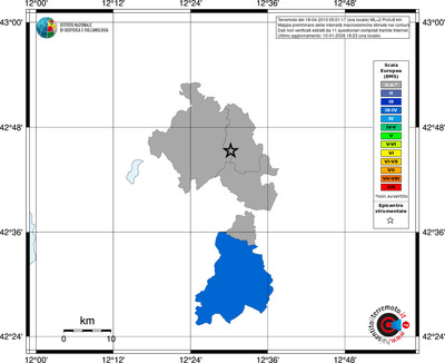 Mappa EMS - territori comuni