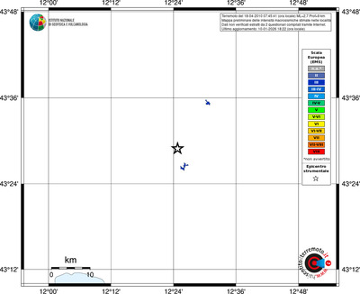Mappa EMS - territori località