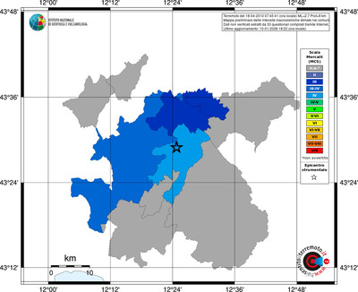 Mappa MCS - territori comuni